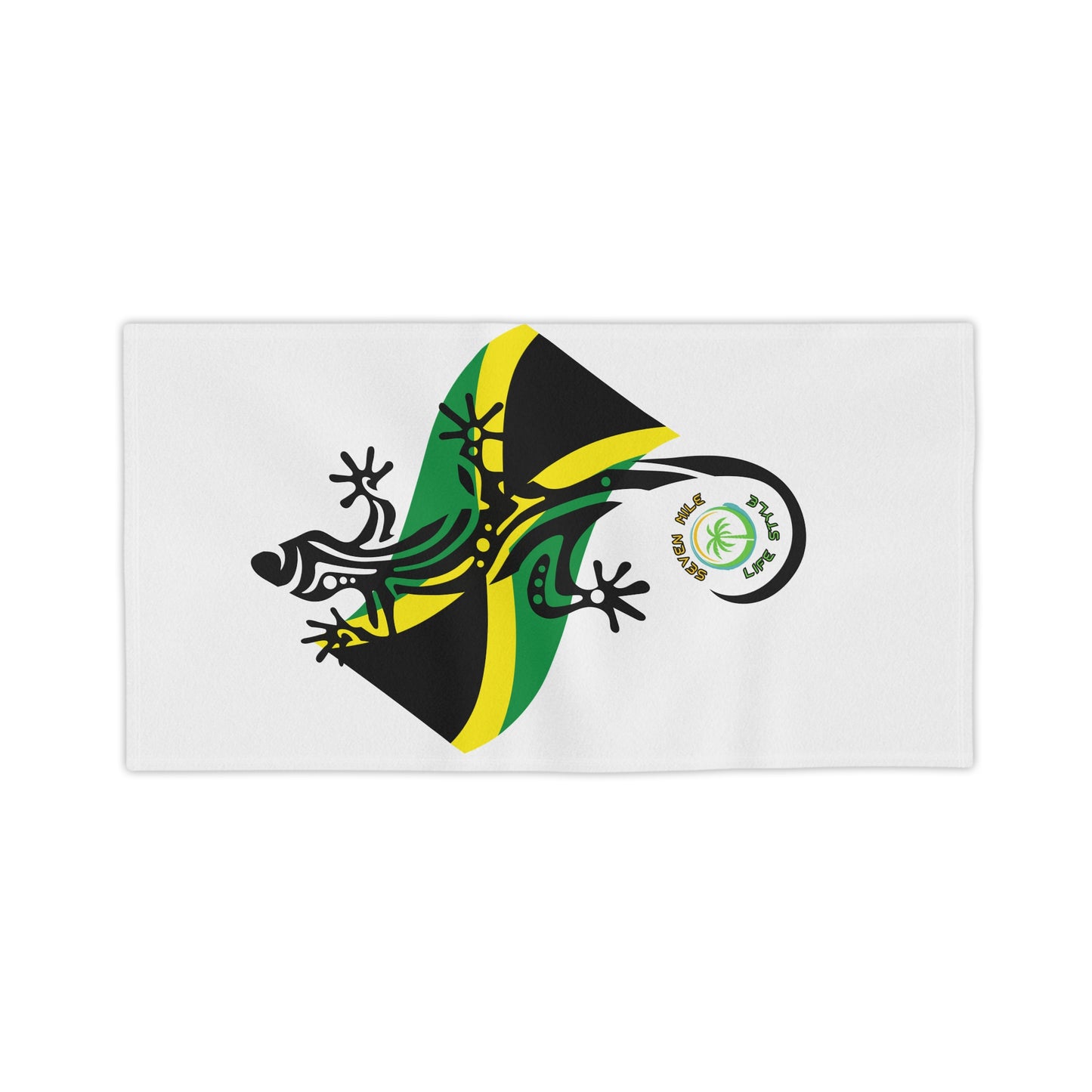 Jamaican Gecko Beach Towels, Vibrant Summer Accessory for Beach Days, Poolside Fun, Gifts for Travelers, Unique Vacation Essentials