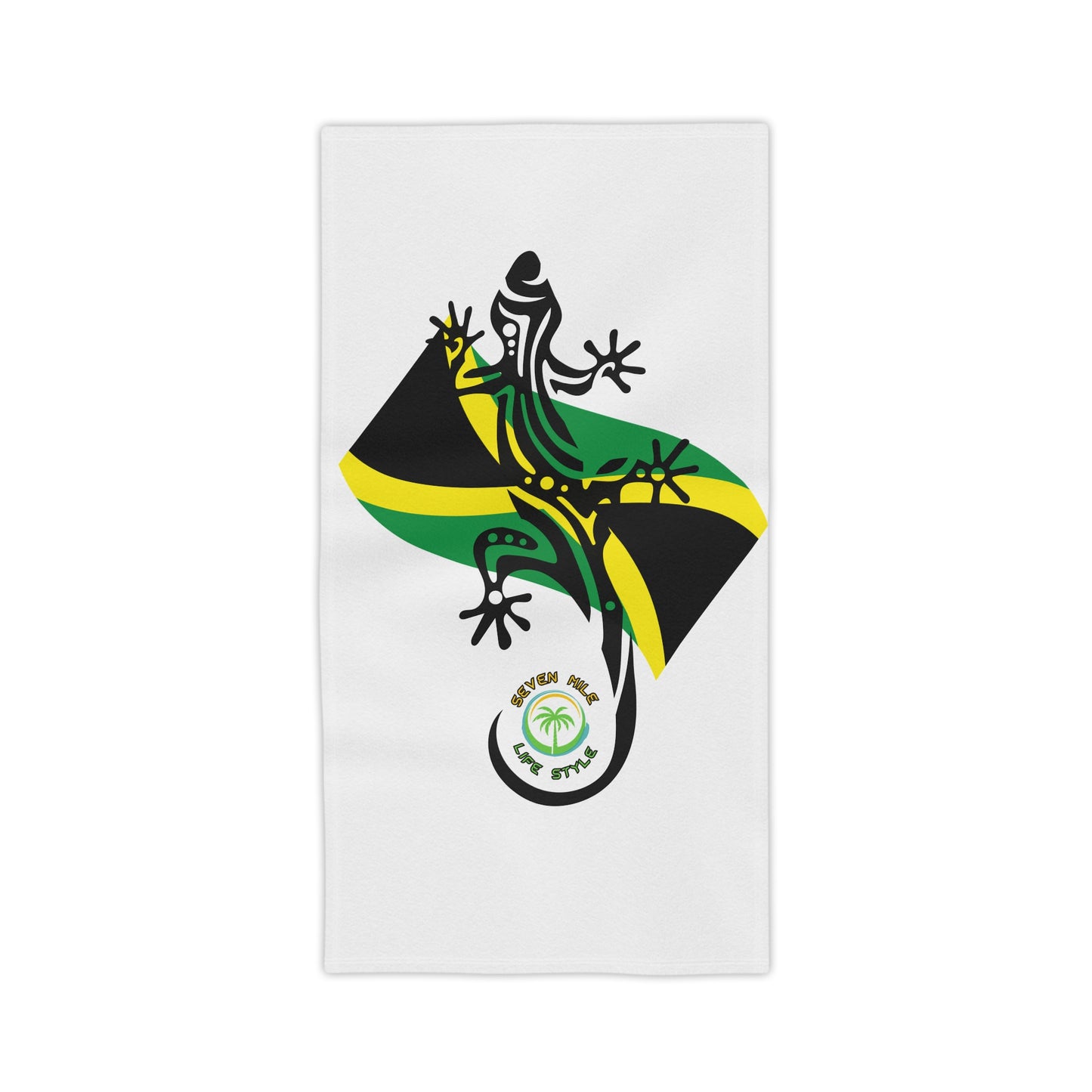 Jamaican Gecko Beach Towels, Vibrant Summer Accessory for Beach Days, Poolside Fun, Gifts for Travelers, Unique Vacation Essentials