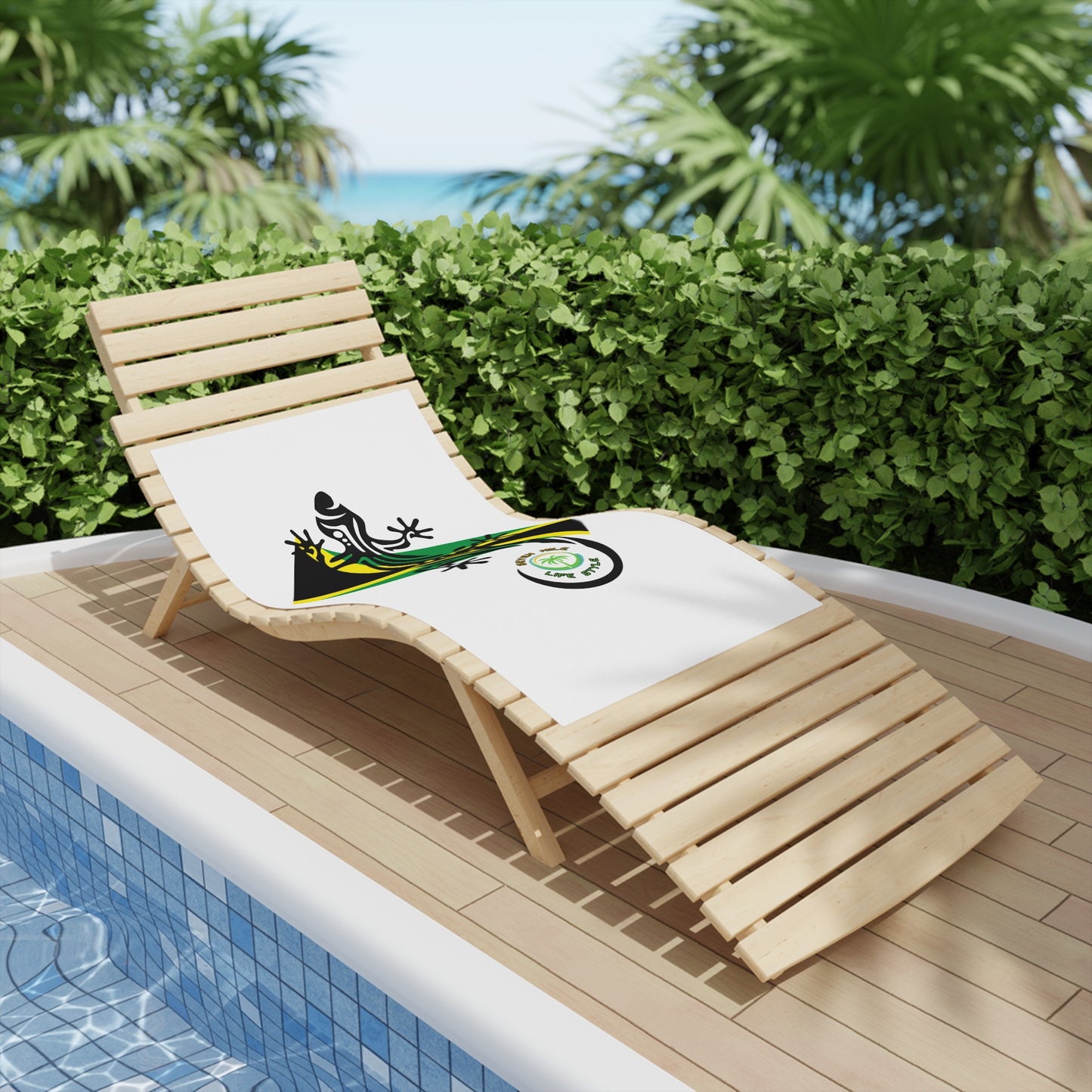 Jamaican Gecko Beach Towels, Vibrant Summer Accessory for Beach Days, Poolside Fun, Gifts for Travelers, Unique Vacation Essentials